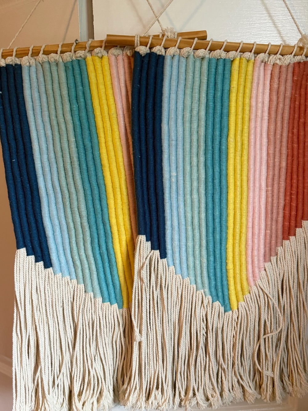 Two Hanging Rainbow Decorations 🌈